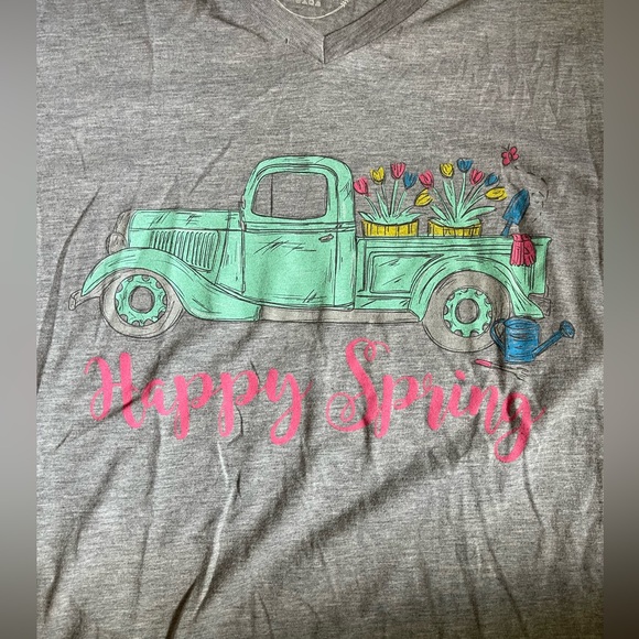 Womens Happy Spring Tee - Picture 2 of 4